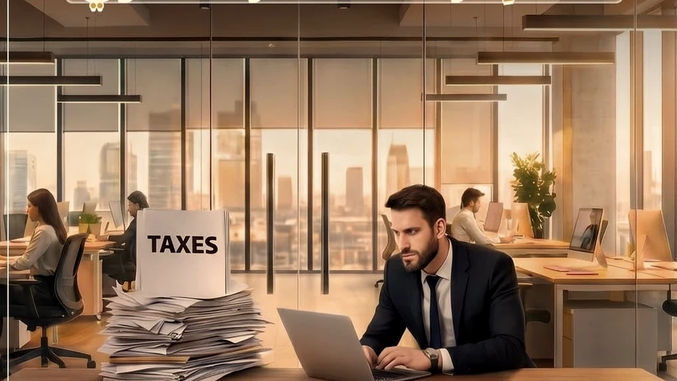Professional tax review workspace